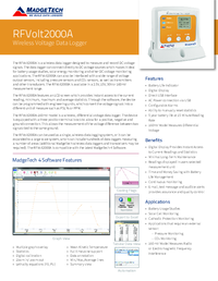 Thumbnail of document Data Sheet - RFVolt2000A Wireless Data Logger